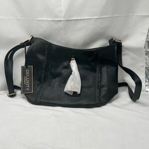 *DELUXITY LOS ANGELES* VEGAN LEATHER SOFT BLACK PURSE NWT (BP1)
